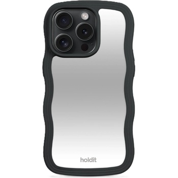Holdit Гръб Holdit Wavy Case за iPhone 15 Pro - Black/Mirror