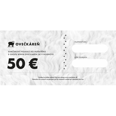 Czech Wool company Darčekový poukaz 50 €