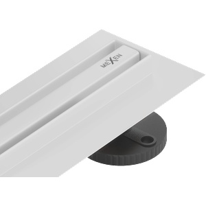 Mexen Flat 360° Slim линеен въртящ се сифон 160 см, бял - 1241160 (1241160)