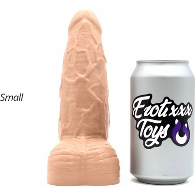 Erotixxx Toys Big Veiny Pale Flesh 75% S prémiové silikónové dildo s Vac-U-Lock 18,5 x 3,6–5,2 cm