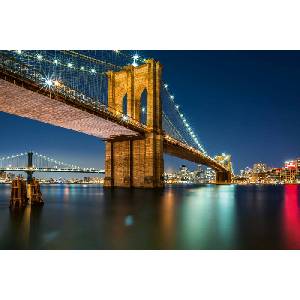 DIMEX ART Флизелинов фототапет бруклински мост от манхатън 375 x 250 см