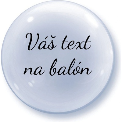 Svet balonku Balón s textom Priehľadný