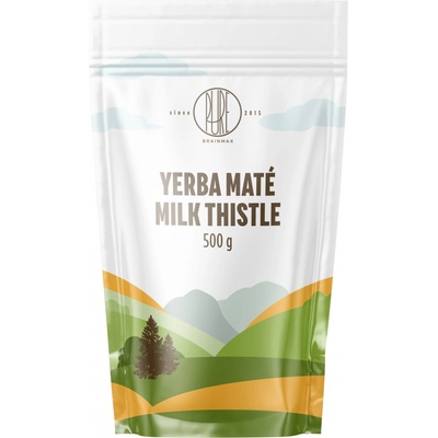 BrainMax Pure Yerba Maté Ostropestřec 500 g