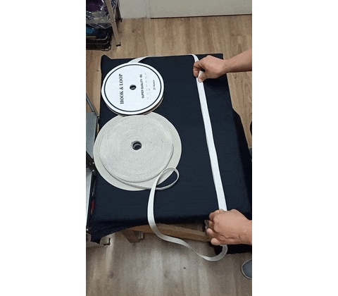 Zips elastický 25 mm, farba biela, metráž