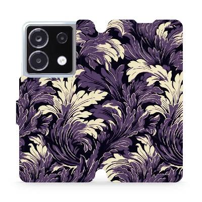 Flipové pouzdro Mobiwear - Xiaomi Redmi Note 13 Pro 5G / Poco X6 5G - VA46S Fialové rostliny (Knížkové flip pouzdro, obal, kryt na mobil Xiaomi Redmi Note 13 Pro 5G / Poco X6 5G - VA46S Fialové rostli
