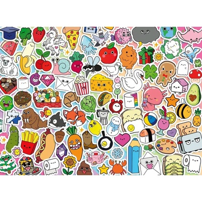 Ravensburger - Puzzle Cute Kawaii Chaos - 500 piese