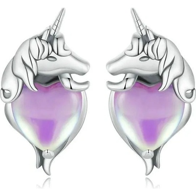 Grace Silver Jewellery stříbrné náušnice Jednorožec E-SCE1680/213 stříbrná
