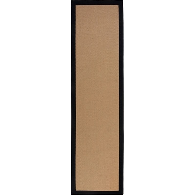 Flair Rugs Herringbone Border Kira Black Béžová