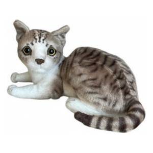 Dubi A white-gray cat lying down 30cm