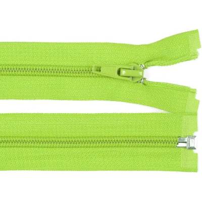 Pro Háčkování Spirálový zip No 5 dělitelný 30 cm světle zelený