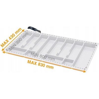 Organizér do příborové zásuvky Rejs 83 x 43 cm