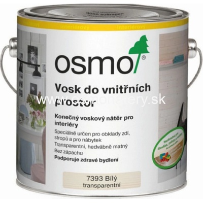 Osmo 7394 vosk do vnútorných priestorov 0,75 l Biely krycí