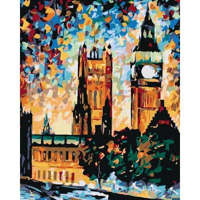 Zuty Malování podle čísel BIG BEN V BARVÁCH