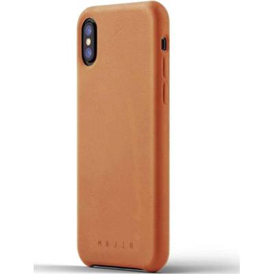 Mujjo Leather Case - кожен (естествена кожа) кейс за iPhone XS, iPhone X (кафяв)