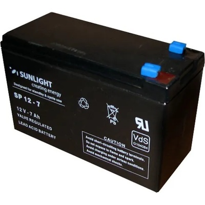 Sunlight Акумулаторна батерия, Sunlight VRLA, 12V, 7Ah, F1 конектори