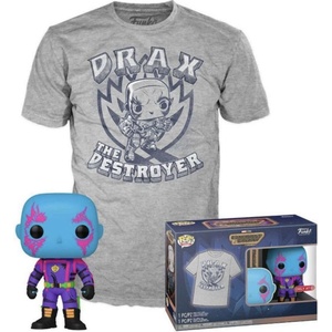 Funko Pop! Marvel Guardians Of The Galaxy Drax Blacklight And T Shirt L