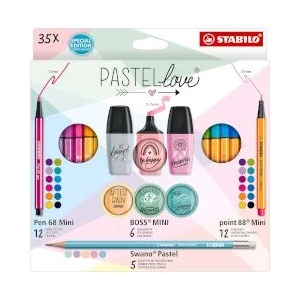 STABILO Арт комплект Pastel Love 35 части