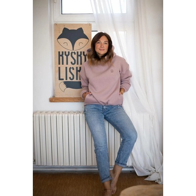 Mikina Kyšky Lišky Pudrová Liška krátká
