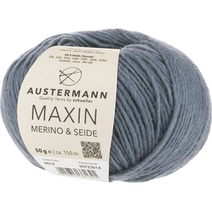 Austermann Maxin Merino & Seide 90320-14 Grey Плетива прежда (90320-14)