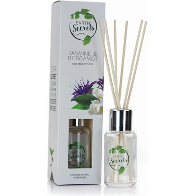 Earth Secrets difuzér JASMINE AND BERGAMOT 50 ml