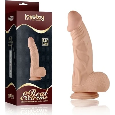 Реалистично дилдо с тестиси, 23см. - Real Extreme Dildo 3 (LVTOY00131)