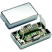 DATACOM Spojovací BOX STP Cat5e 2* zářez. pole Silver