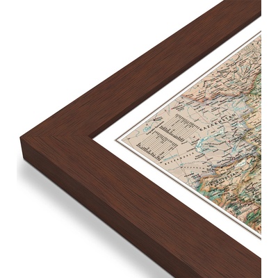 National Geographic Čína - nástěnná mapa Executive 77 x 61 cm Varianta: mapa v dřevěném rámu, Provedení: Pegi višeň