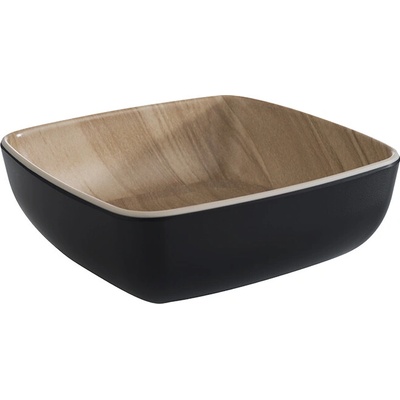 APS Melaminová miska černá hnědá 0,37 l 125 x 125 x 45 mm