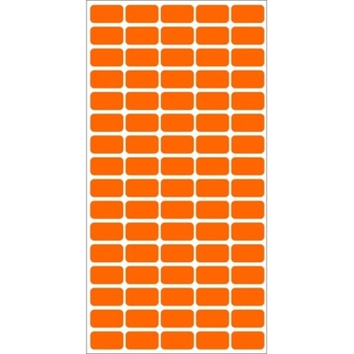 Fleks-Ko Етикети за цени Fleks-Ko, размер 22x12mm, 800бр, оранжеви (OK5517)