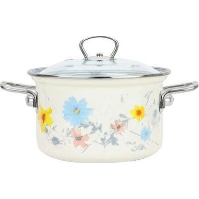 Belis Smaltovaný hrnec se skl. poklicí MEADOW 20 cm/3,6l