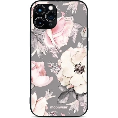 Mobiwear Glossy - Apple iPhone 11 Pro - G034G - Květy na šedém pozadí