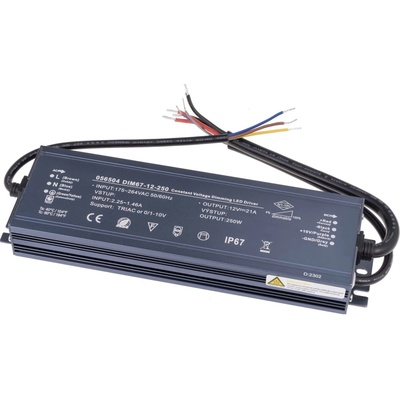 Stmívatelný napěťový zdroj DIM67 12V 250W