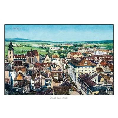 Herbia s.r.o. Pohlednice ČB Náhled do centra