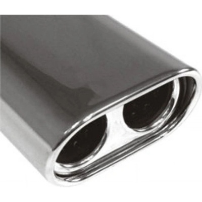 FOX Nerezová koncovka výfuku na zváranie / Typ 58 / oválna / zafalcovaná / zošikmená / v priemere 160 x 80 mm / Dĺžka 300 mm – Zboží Mobilmania