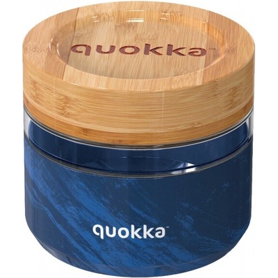 Quokka Deli, Skleněná nádoba na jídlo WOOD GRAIN, 500ml, 40123