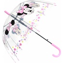 Minnie mouse deštník dívčí průhledný růžový
