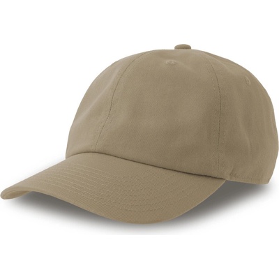 Atlantis Headwear Beat S 6 panelová baseballová COT33024205299 stone Šedá kamenně