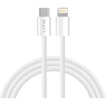 Lito - Кабел за данни (LD04) - Type-C към Lightning Fast Charging PD60W, 1m - Бял