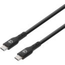Manhattan 354875 USB-C samec USB-C samec, 2m, černý