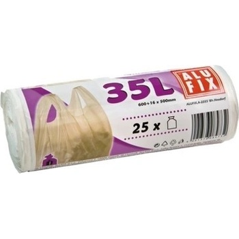 Alufix Pytle na odpadky 35 l 25 ks 10µm 53 x 60 +16 cm bílé