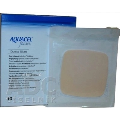 Aquacel Foam neadhezivní 10 x 10 cm 10 ks