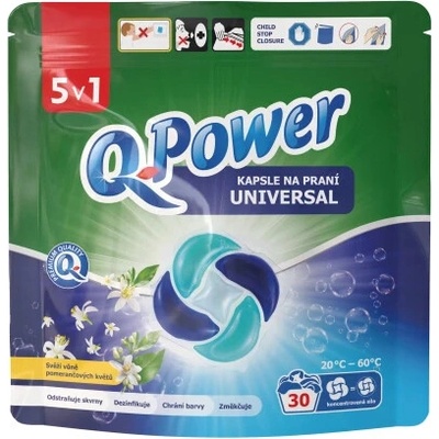Q-Power prací kapsle Universal 5v1 30 PD