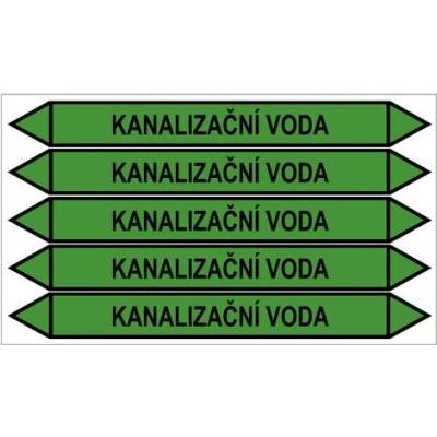 Značení potrubí, kanalizační voda PZGL 009142