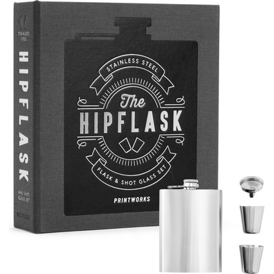 Printworks Колба с фуния и 2 чаши The Essentials в подаръчна кутия 4 части (PW00648)