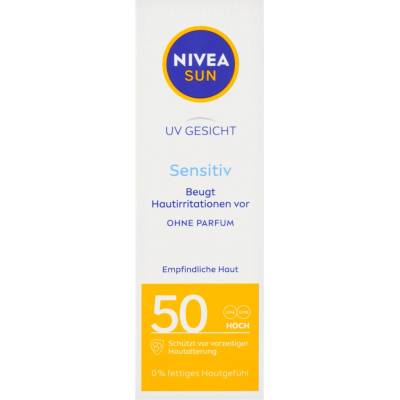 Nivea слънцезащитен крем за чувствителна кожа SPF 50