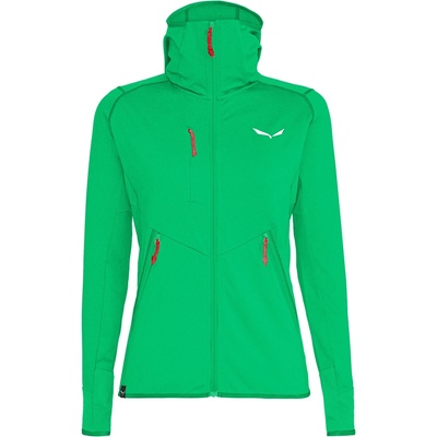 Salewa Дамско поларено яке Salewa Women's Agner Hybrid Polarlite Fullzip Hoody Fleece jacket - Irish Green Melange - размер 40 (EU) (105-2337-1215)