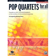 POP QUARTETS FOR ALL Revised and Updated level 1-4 trombon pozoun/fagot/tuba