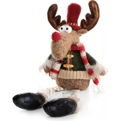 EUROFIRANY VIANOČNÁ FIGÚRKA REINDEER 46 CM VIACFAREBNÁ
