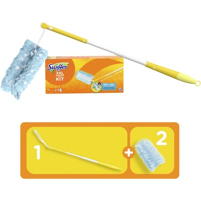 Swiffer XXL Duster Kit teleskopická rukojeť + prachovka 2 ks – Zboží Dáma