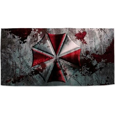 Sablio Ručník s potiskem Resident Evil Umbrella Corporation Steel 70 x 140 cm
